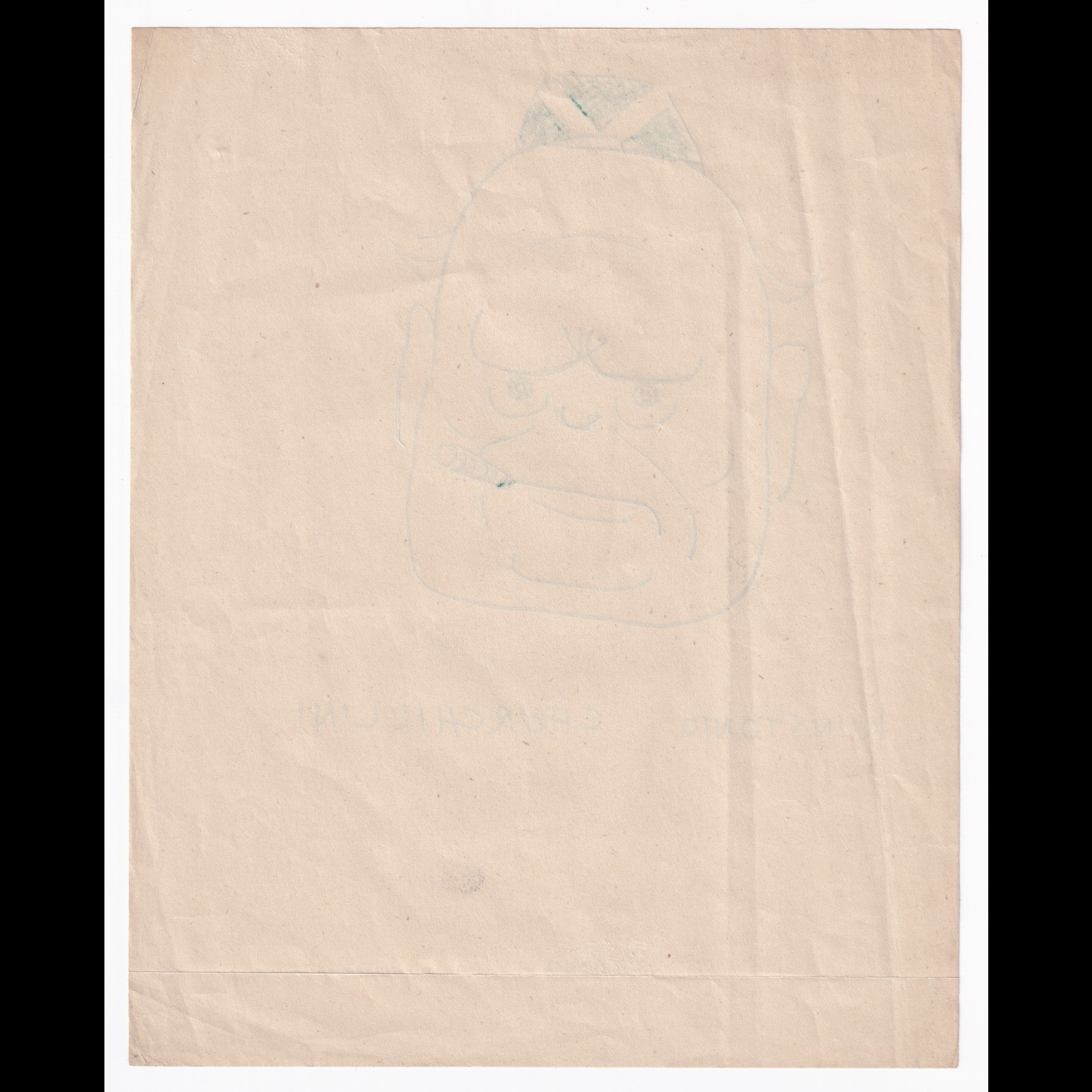 Ephemera: Winston Churchill Caricature Sketch “Winstonio Churchillini”: catalogue image 2