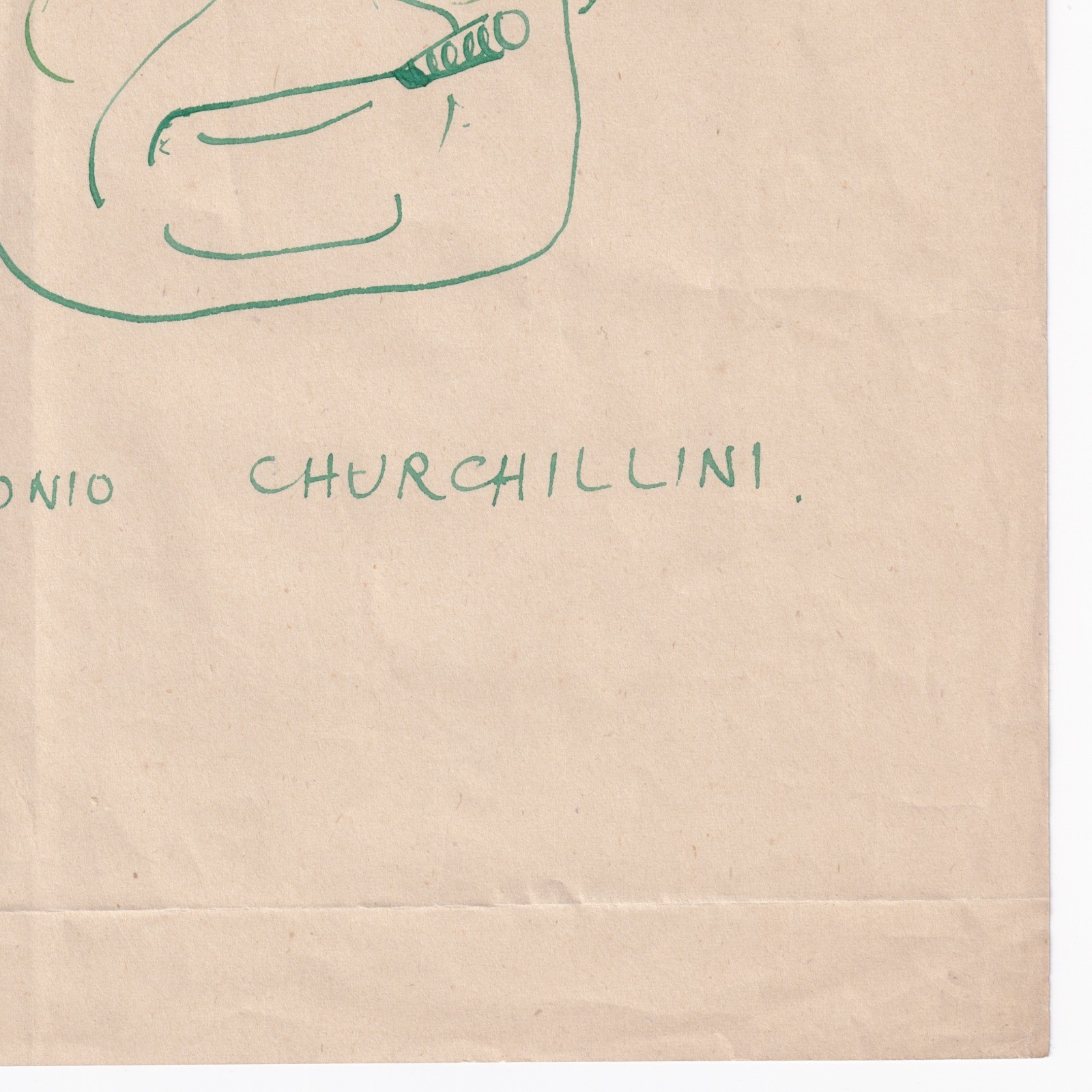 Ephemera: Winston Churchill Caricature Sketch “Winstonio Churchillini”: catalogue image 6