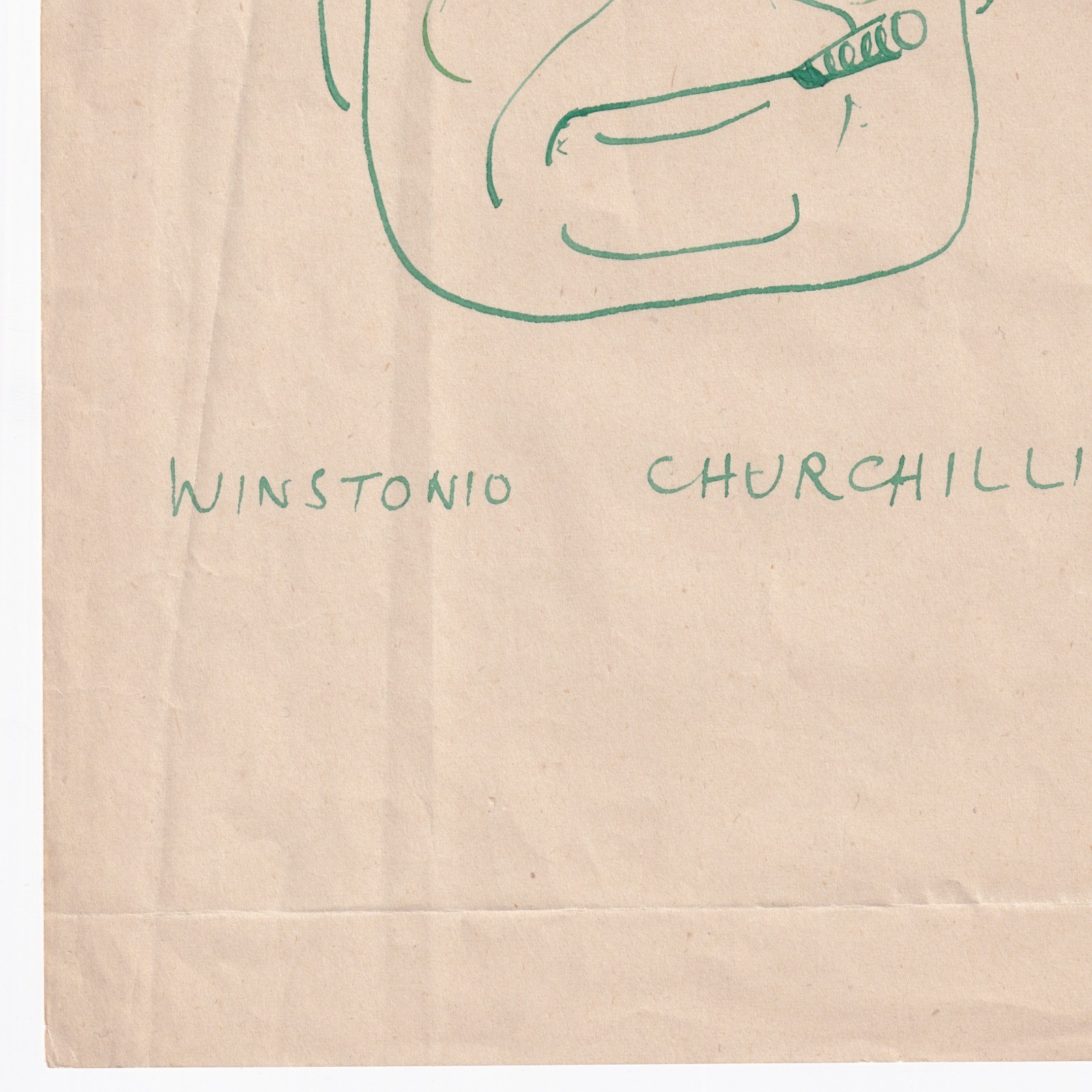 Ephemera: Winston Churchill Caricature Sketch “Winstonio Churchillini”: catalogue image 7