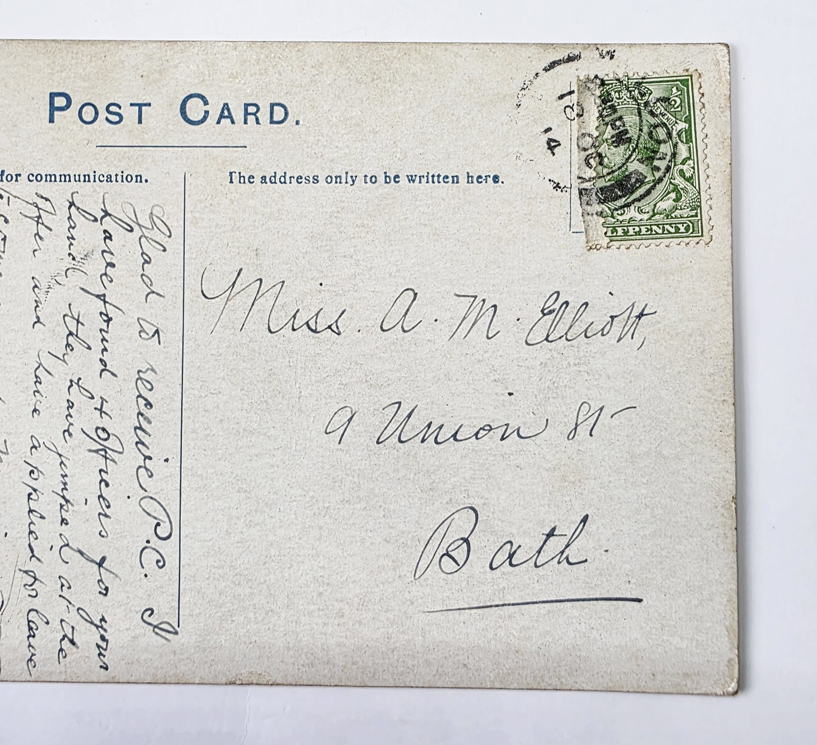 Postcard: Postcard: British Bulldog sat on Flag. Ready, Aye, Ready.: catalogue image 3