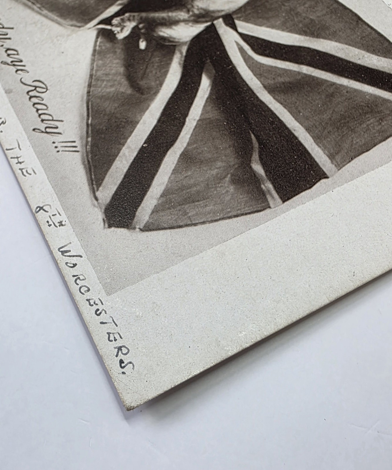 Postcard: Postcard: British Bulldog sat on Flag. Ready, Aye, Ready.: catalogue image 5