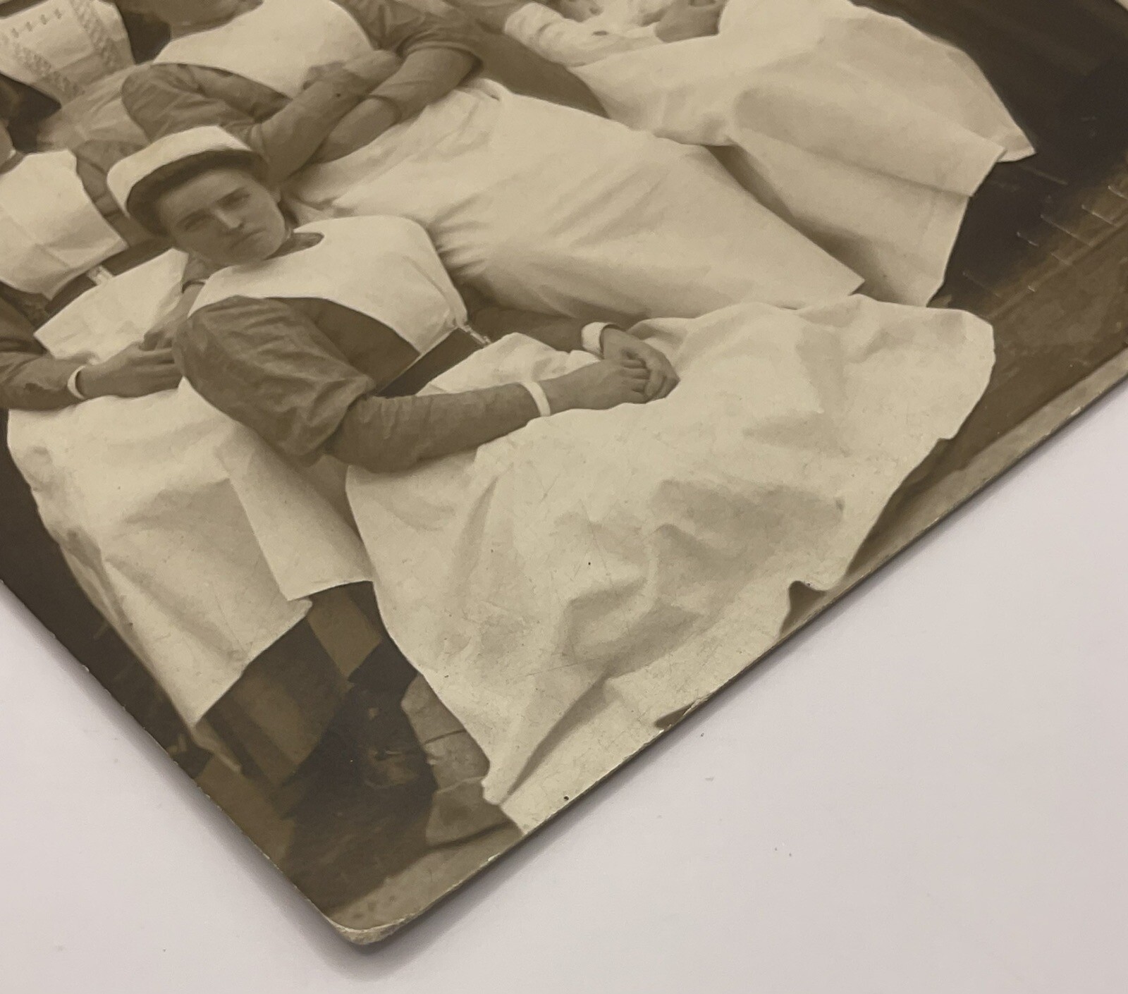 Postcard: Old Postcard, Group Of Nurses, Dated 1915. Real Photograph, A.J Hilder.: catalogue image 7