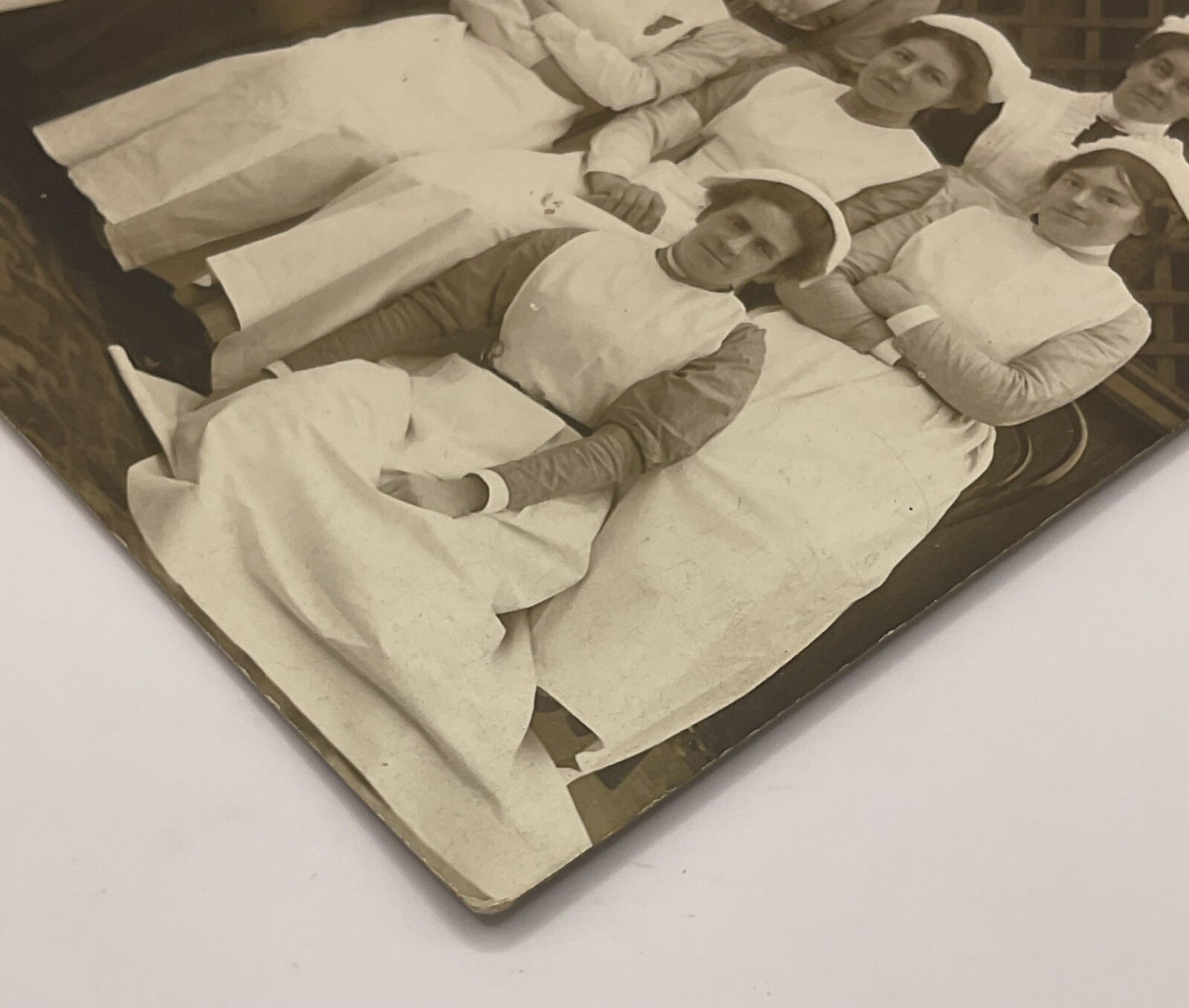 Postcard: Old Postcard, Group Of Nurses, Dated 1915. Real Photograph, A.J Hilder.: catalogue image 8