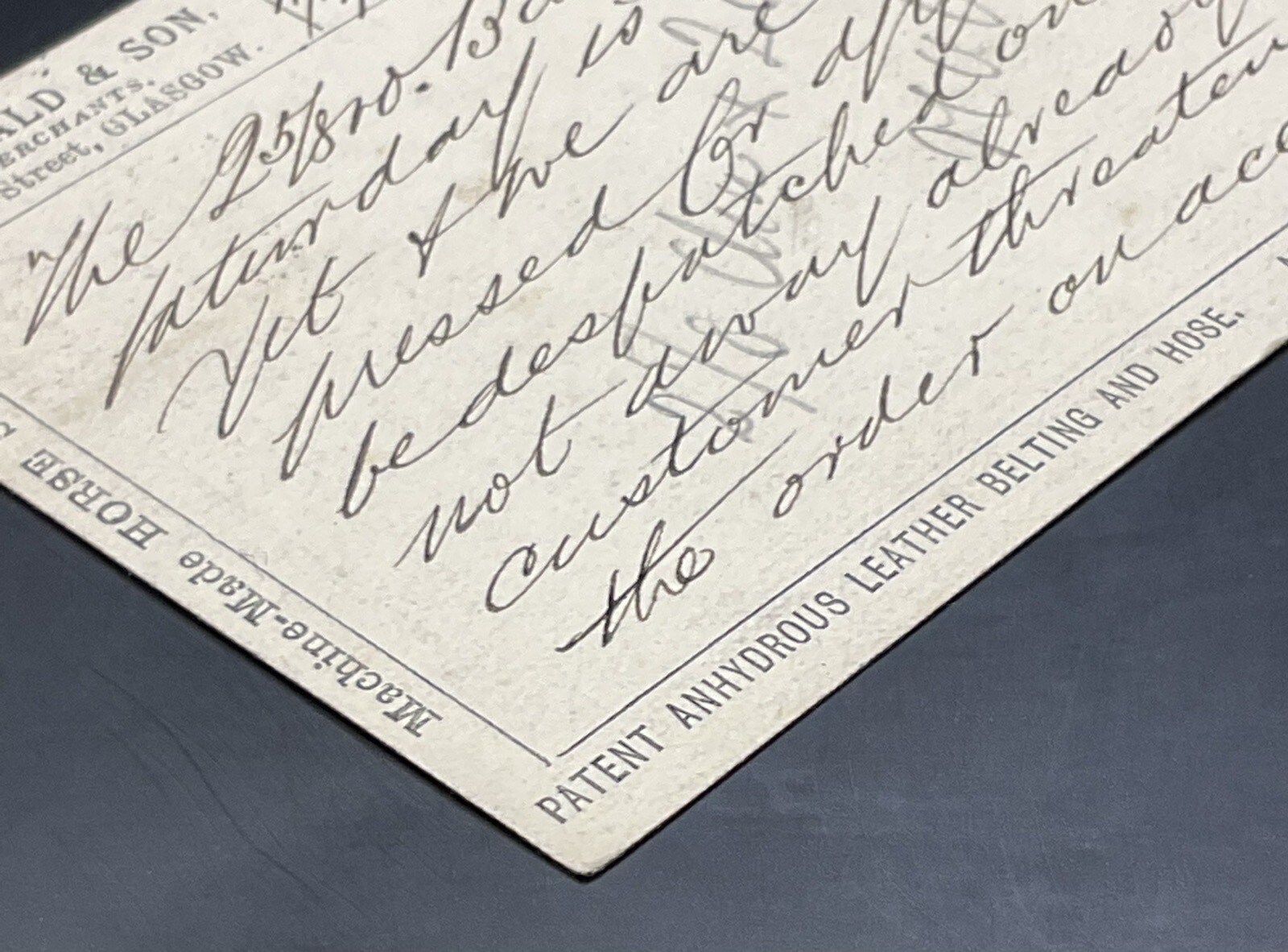Postcard: Postcard, John Donald & Son, Iron Merchants, Cadogan Street, Glasgow, 1876: catalogue image 10