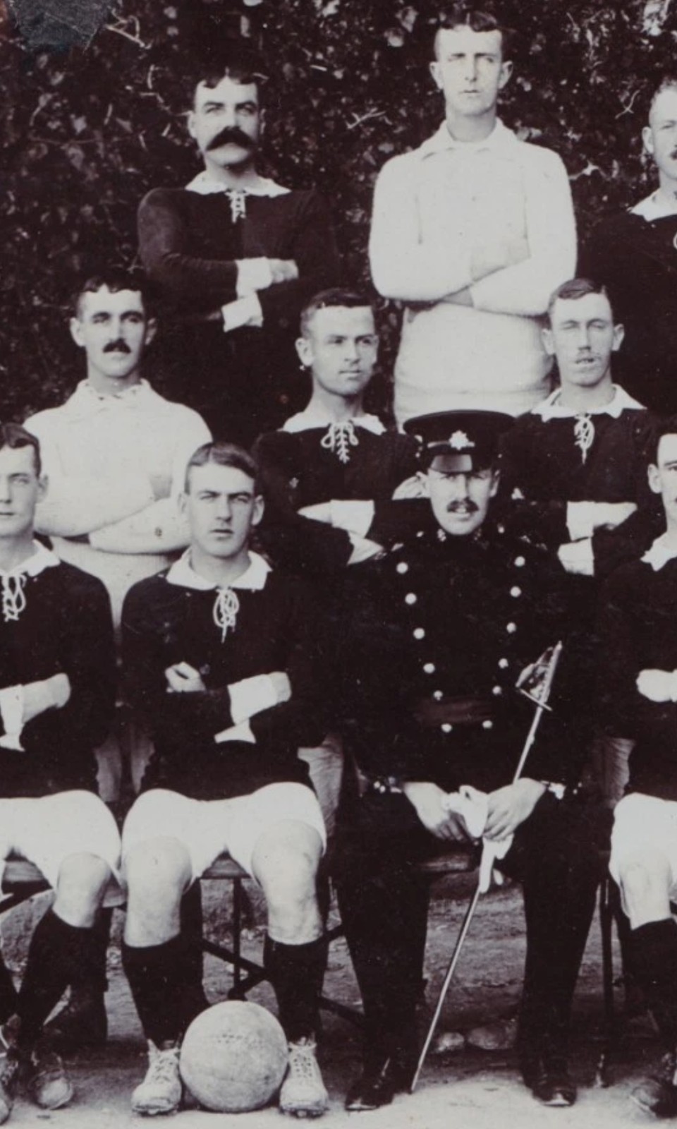 Postcard: Postcard: Military / Army Football Team and Soldiers in Uniform, Real Photograph: catalogue image 6