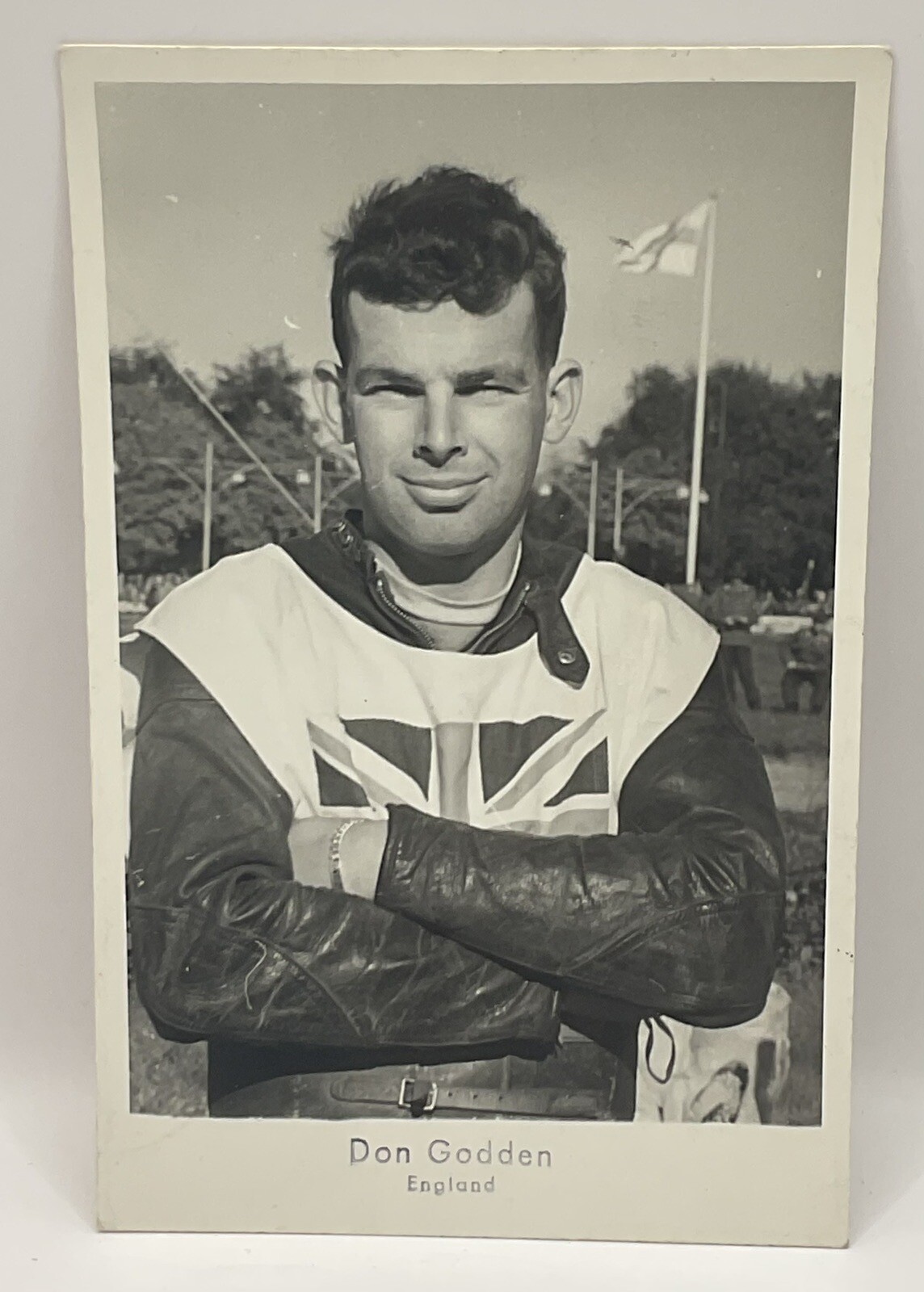 Postcard: Postcard Or Picture Card, DON GODDEN, MOTORCYCLE RACER, REAL PHOTOGRAPH.: catalogue image 1