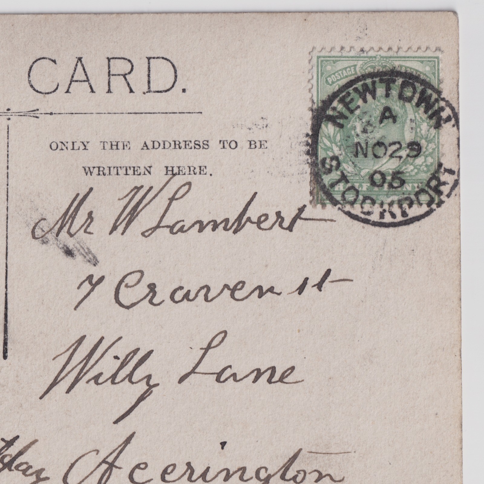 Postcard: Postcard: Possibly Woone Lane, Clitheroe, Lancashire, Real Photograph.: catalogue image 20