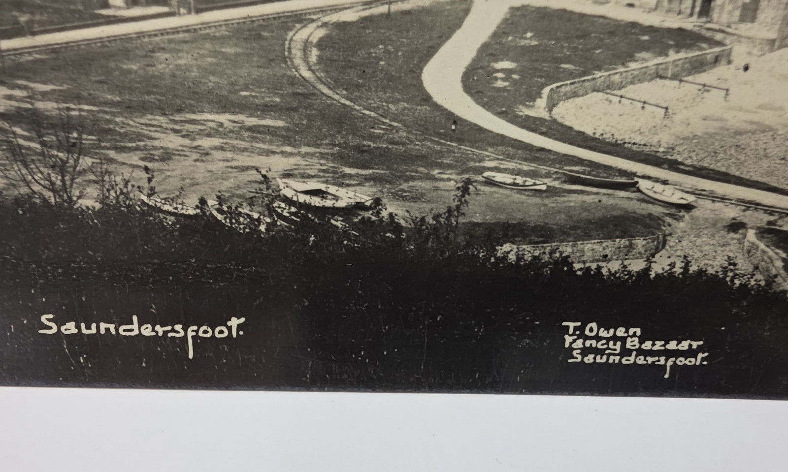 Postcard: Postcard, Saundersfoot, Real Photograph, T. OWEN.: catalogue image 5