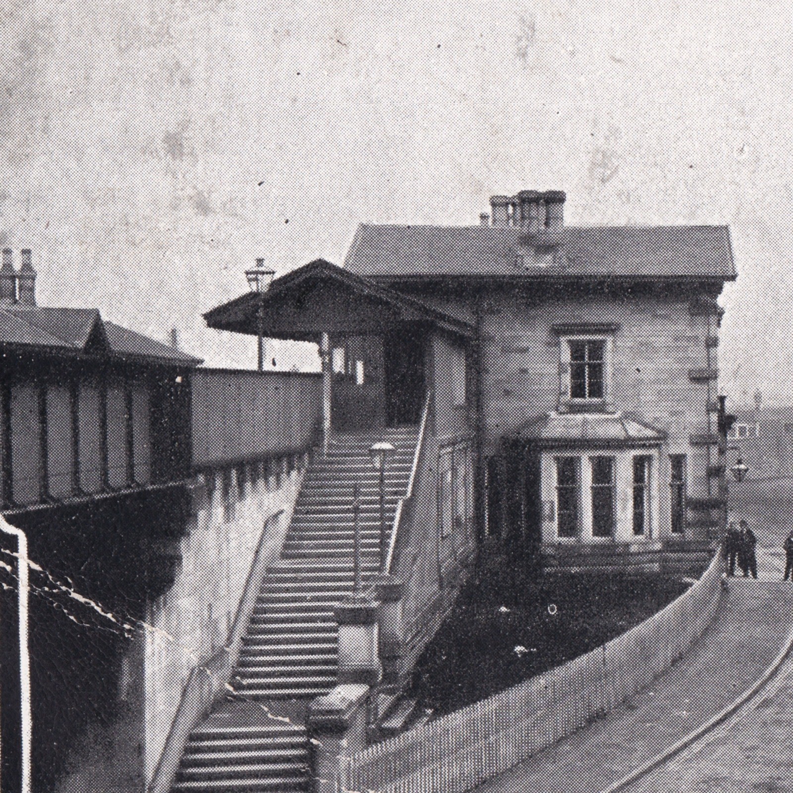 Postcard: Postcard: Old Station and Carlibar Road, Barrhead, Scotland. Burgh Series No 4.: catalogue image 10
