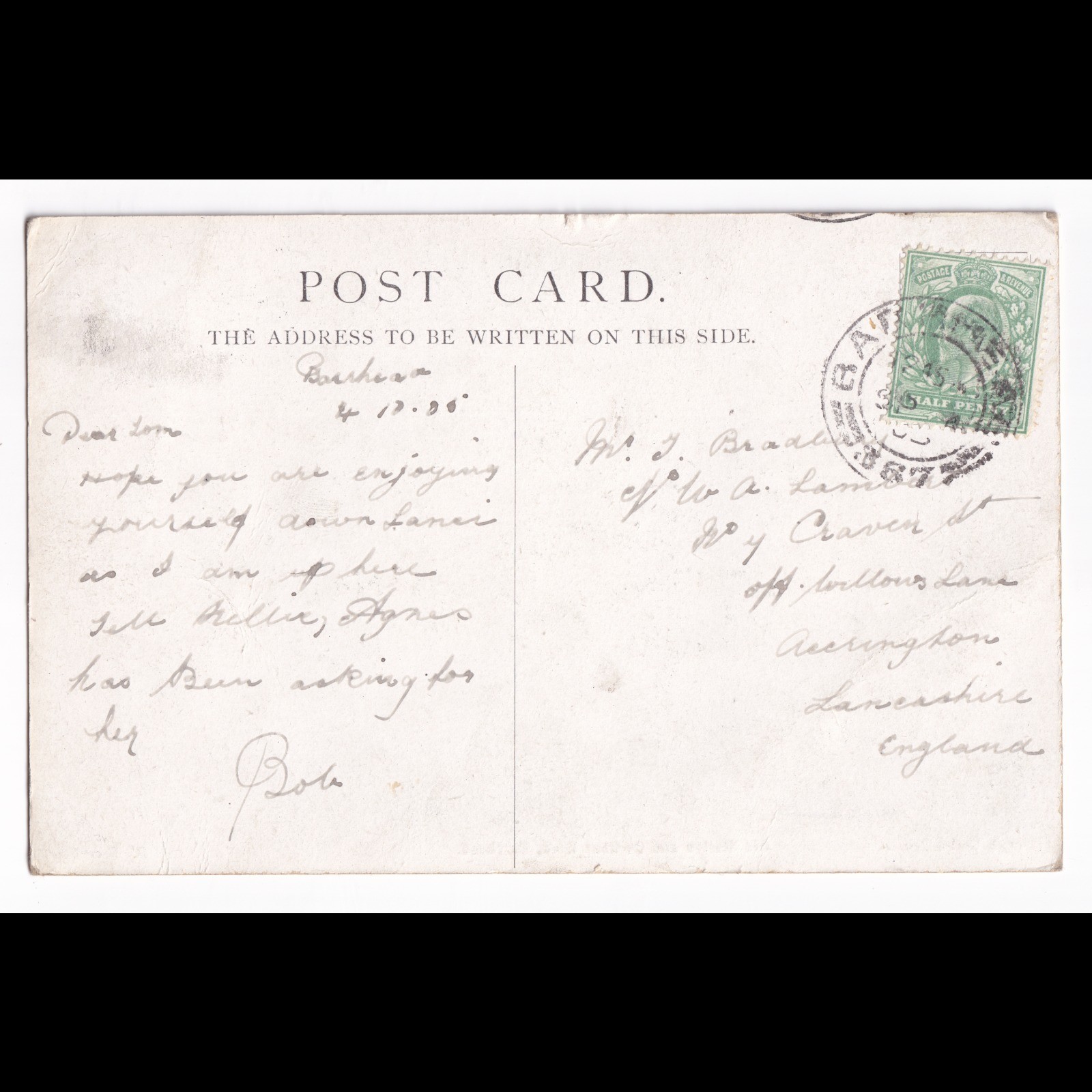 Postcard: Postcard: Old Station and Carlibar Road, Barrhead, Scotland. Burgh Series No 4.: catalogue image 13
