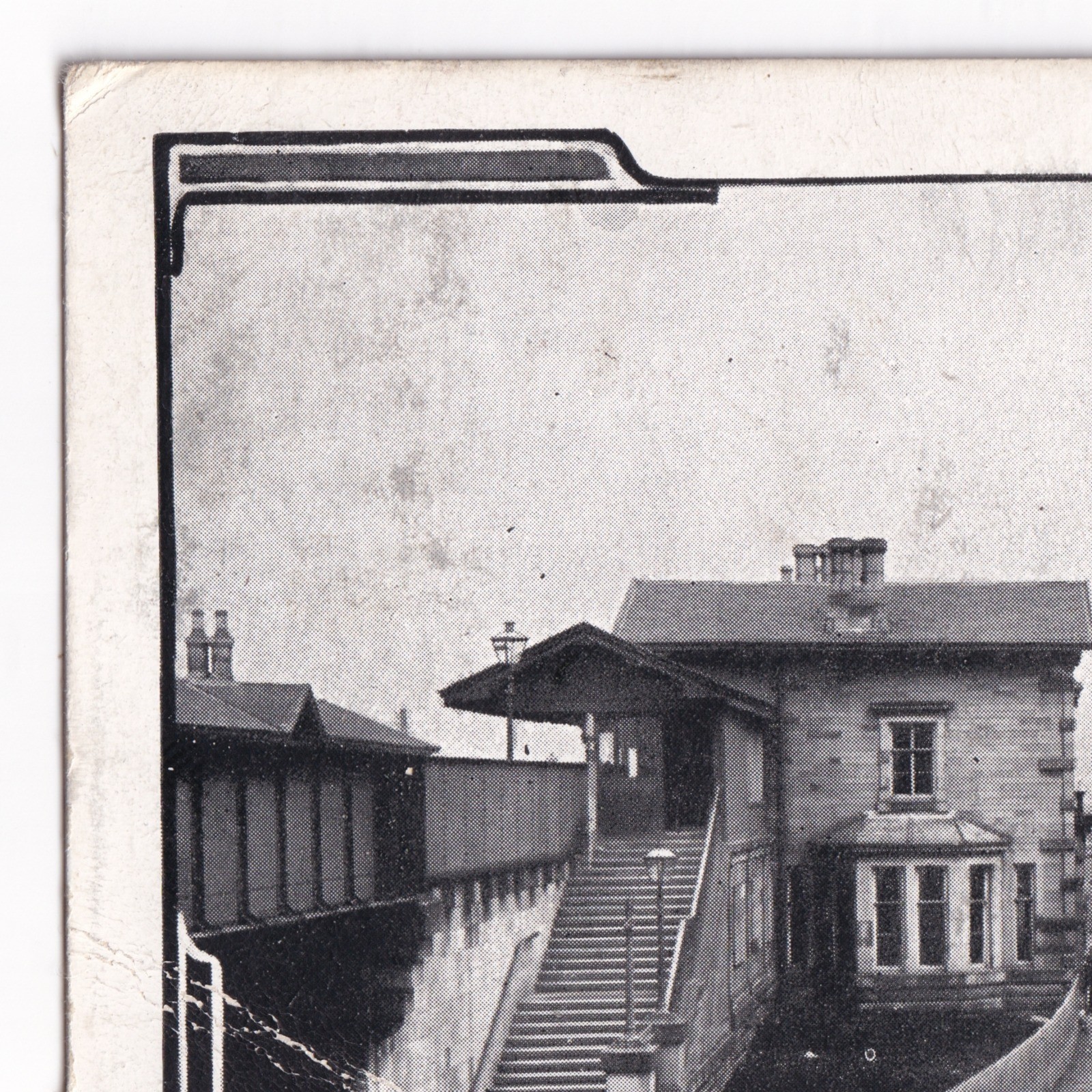 Postcard: Postcard: Old Station and Carlibar Road, Barrhead, Scotland. Burgh Series No 4.: catalogue image 2