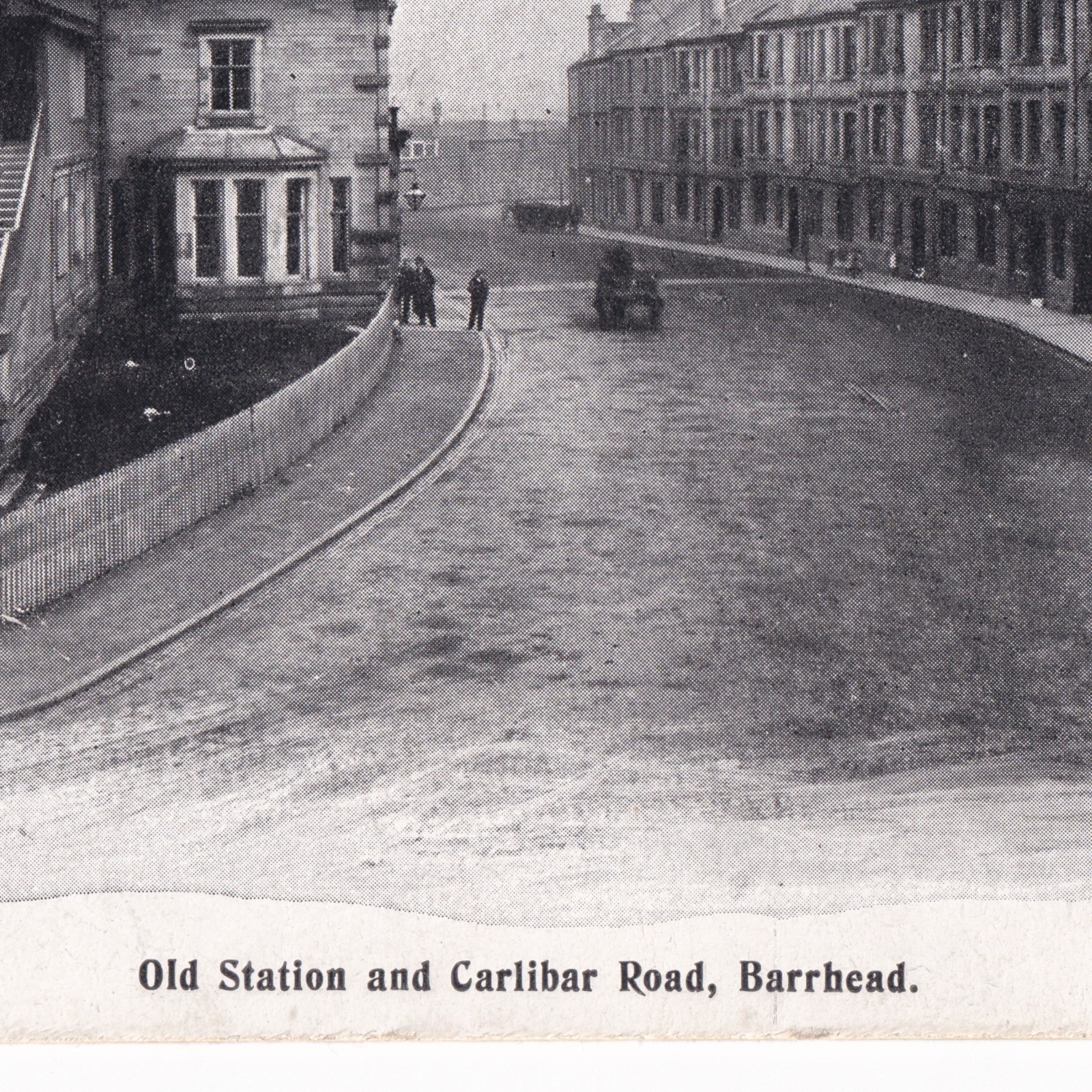 Postcard: Postcard: Old Station and Carlibar Road, Barrhead, Scotland. Burgh Series No 4.: catalogue image 8