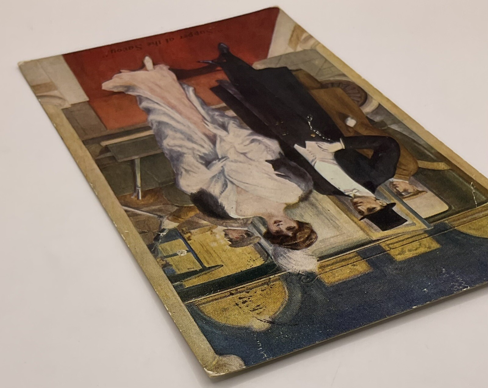 Postcard: Postcard, Supper At The Savoy, Elegantly Dressed Woman And Man On Red Carpet: catalogue image 2