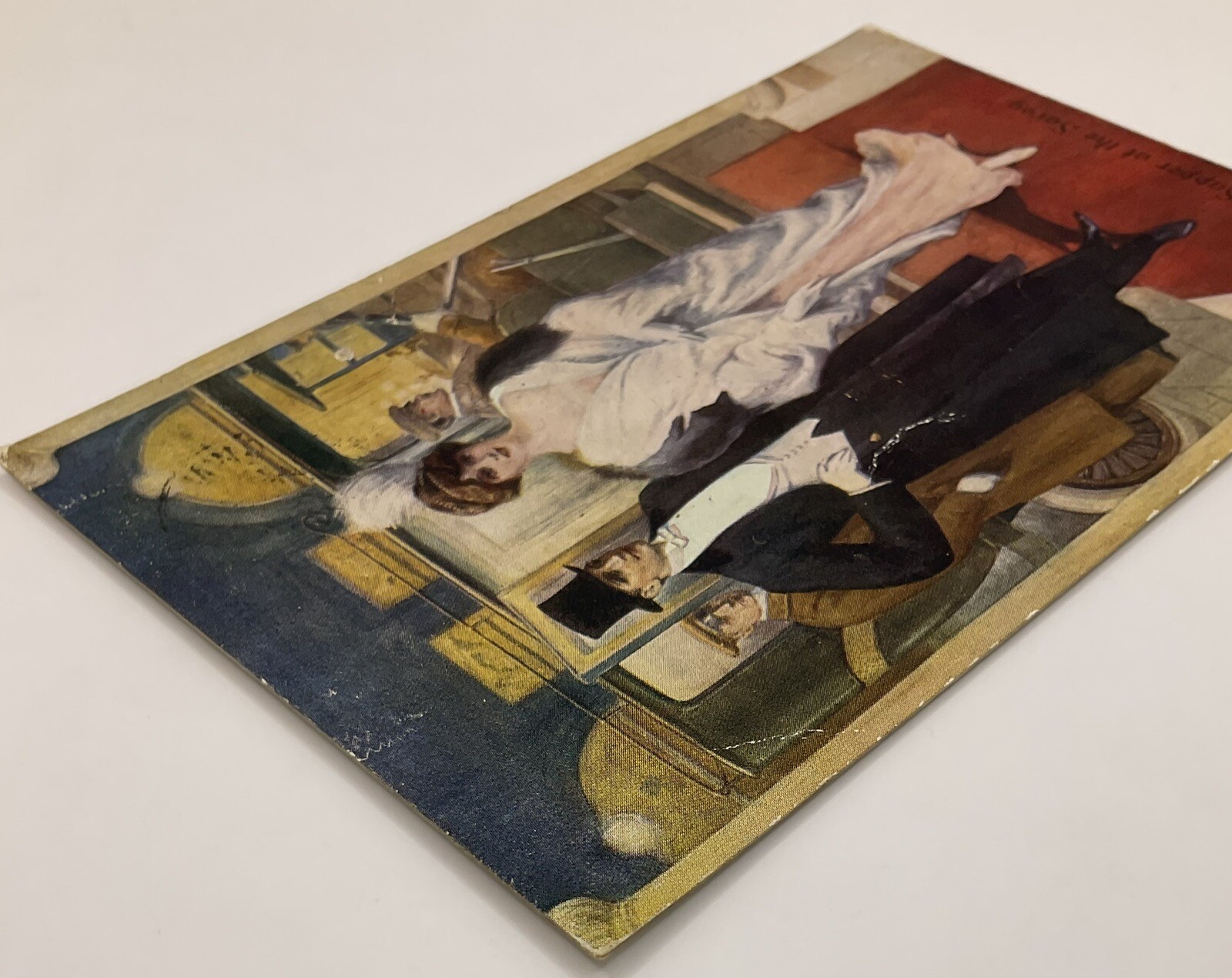 Postcard: Postcard, Supper At The Savoy, Elegantly Dressed Woman And Man On Red Carpet: catalogue image 3