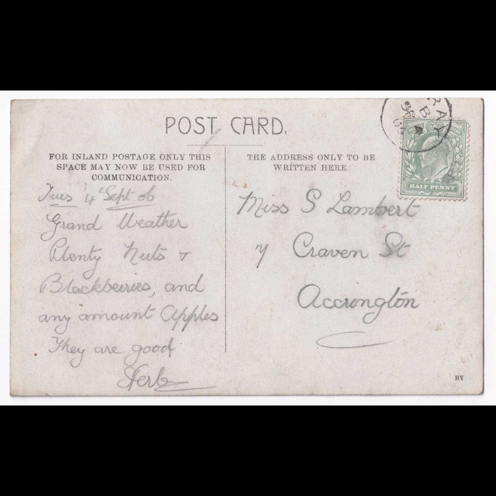 Postcard: Postcard: The Heaning, Newton, Real Photograph by BUCK, Clitheroe, Lancashire: catalogue image 12