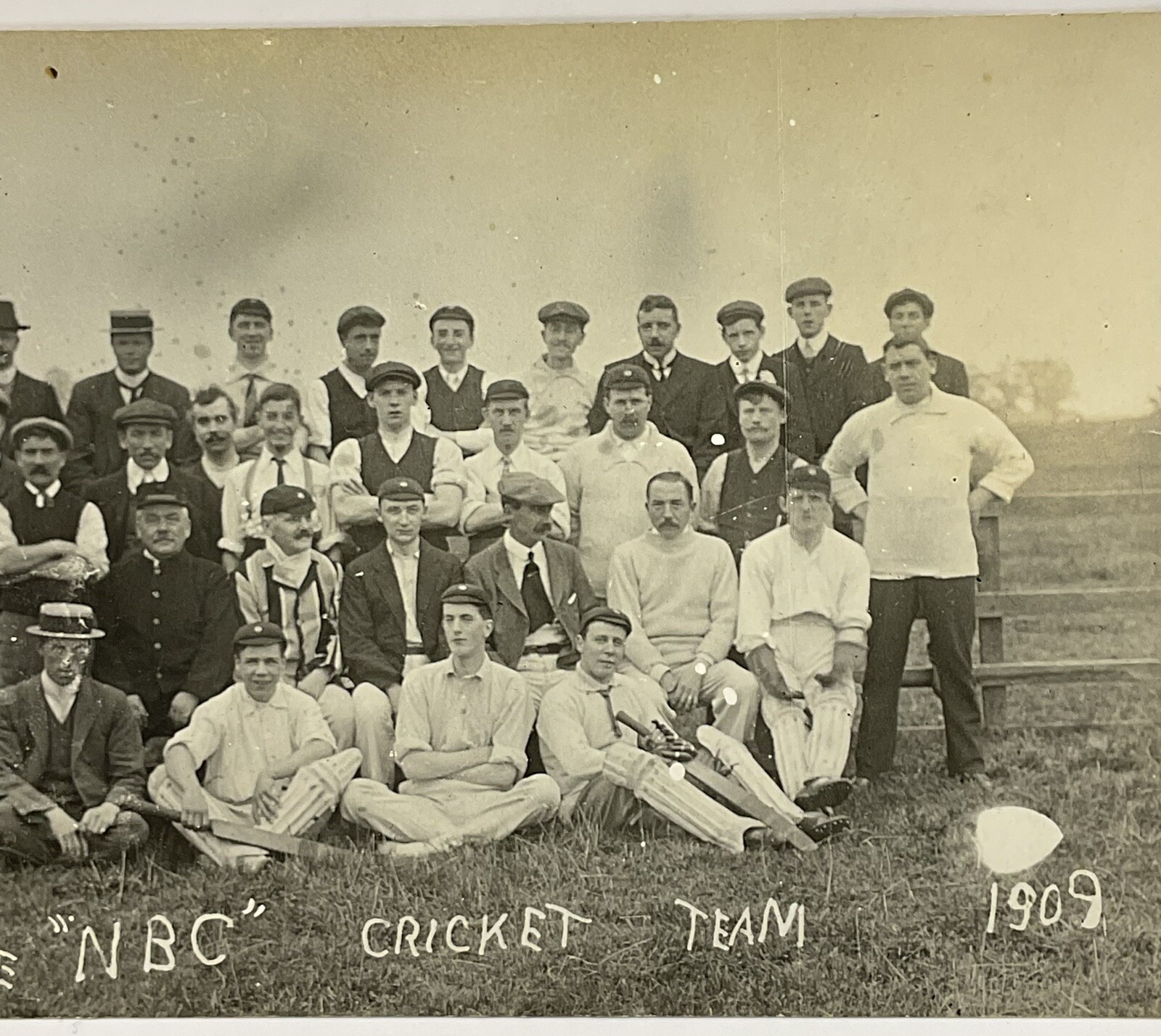 Postcard: Old Postcard, The NBC Cricket Team, 1909, Real Photograph.: catalogue image 6