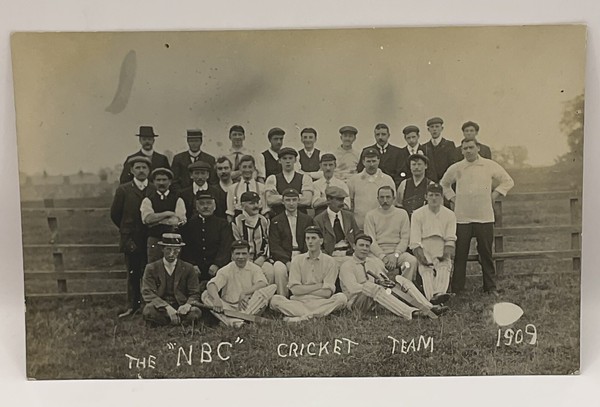 Postcard: Old Postcard, The NBC Cricket Team, 1909, Real Photograph.: catalogue image 1