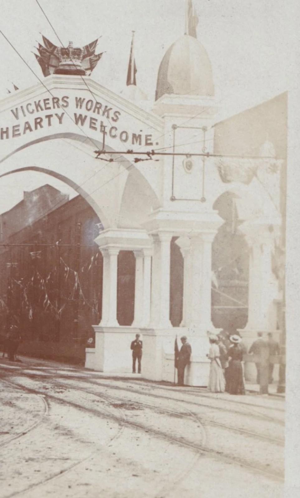 Postcard: Postcard, Vickers Works Arch, Sheffield, Real Photograph, Posted 05.: catalogue image 4